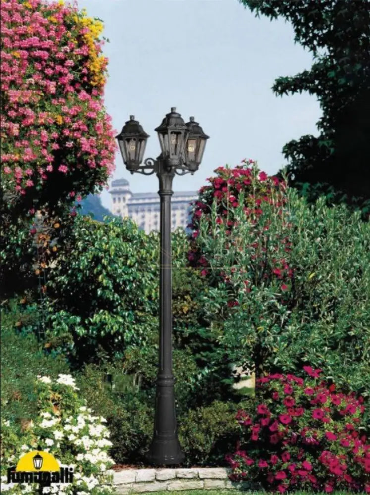 Stalp Ornamental 2 Metri Echipat Cu 3 Felinare Anna Fumagalli Garden Pole