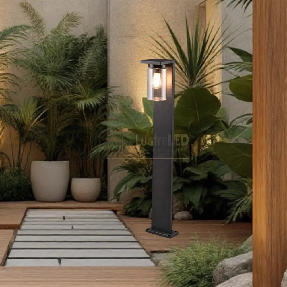 Stalp Ornamental cu Senzor Negru 100CM STALP ORNAMENTAL GARDEN POLE