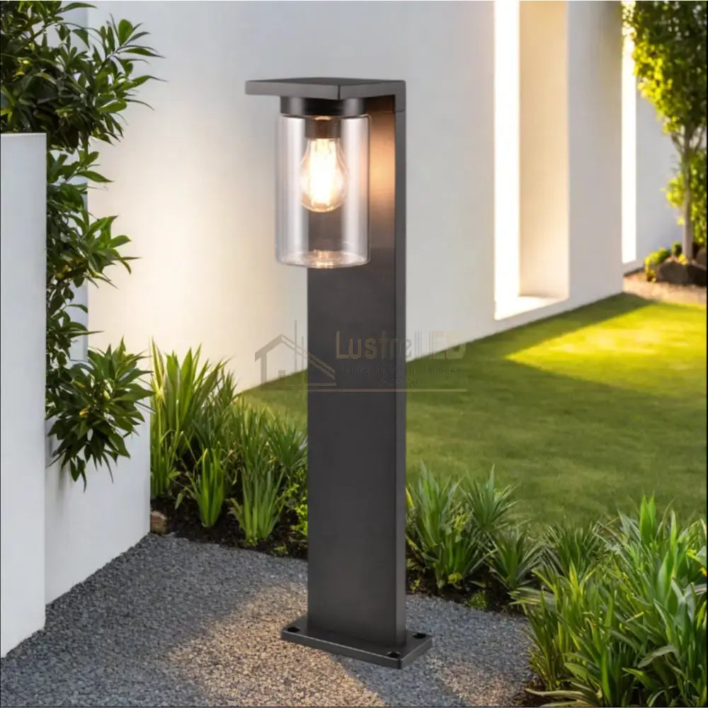 Stalp Ornamental cu Senzor Negru 65CM STALP ORNAMENTAL GARDEN POLE