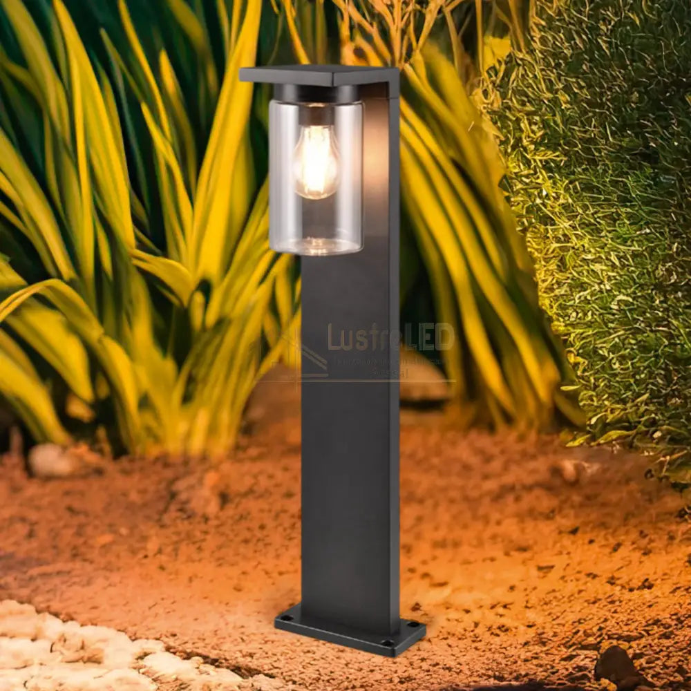 Stalp Ornamental cu Senzor Negru 65CM STALP ORNAMENTAL GARDEN POLE