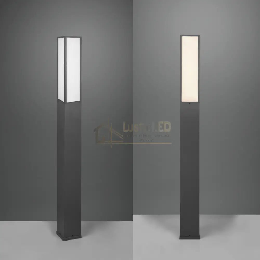 Stalp Ornamental De Gradina LED 15W 155CM FUERTE STALP ORNAMENTAL / NEGRU GARDEN POLE