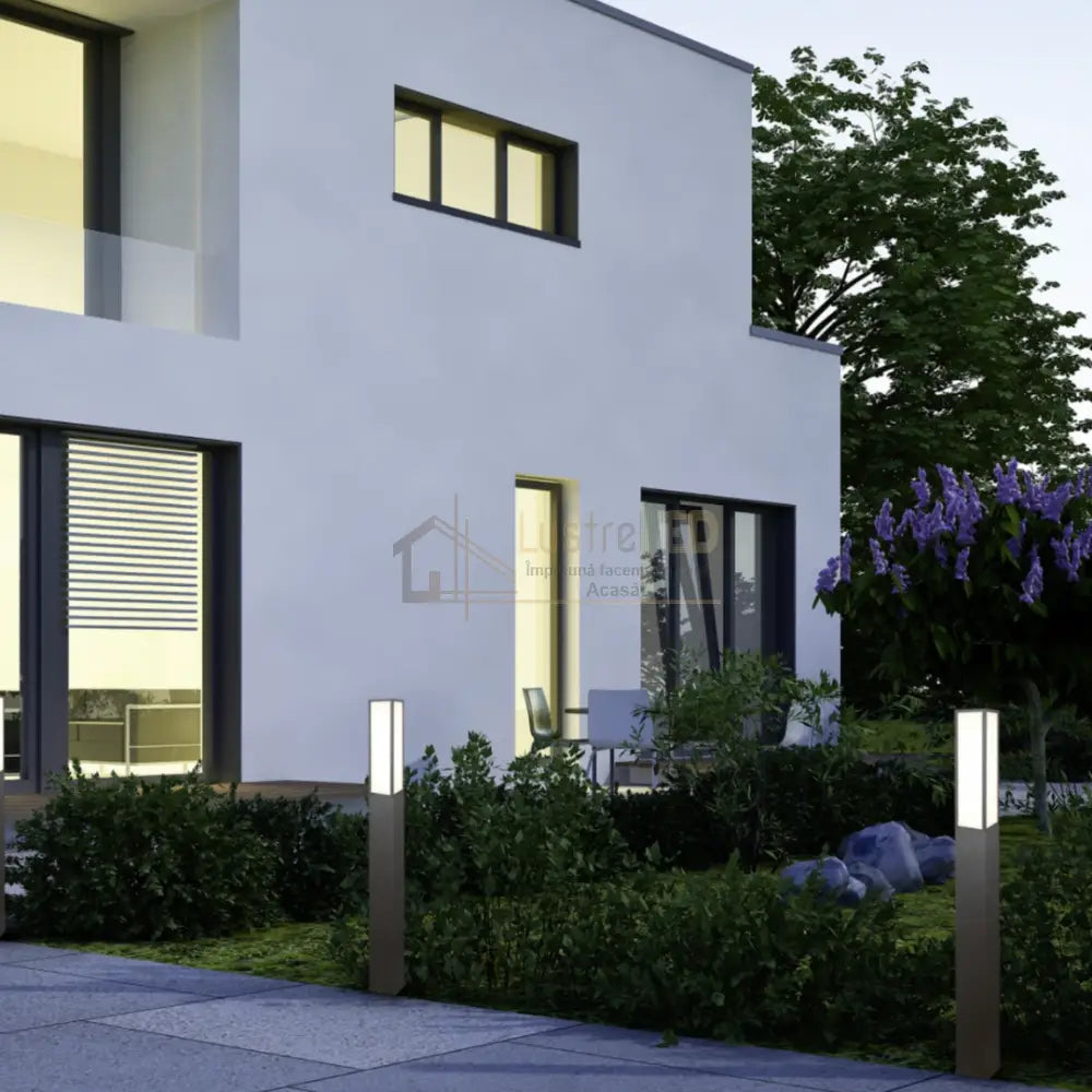Stalp Ornamental De Gradina LED 15W 155CM FUERTE STALP ORNAMENTAL / NEGRU GARDEN POLE