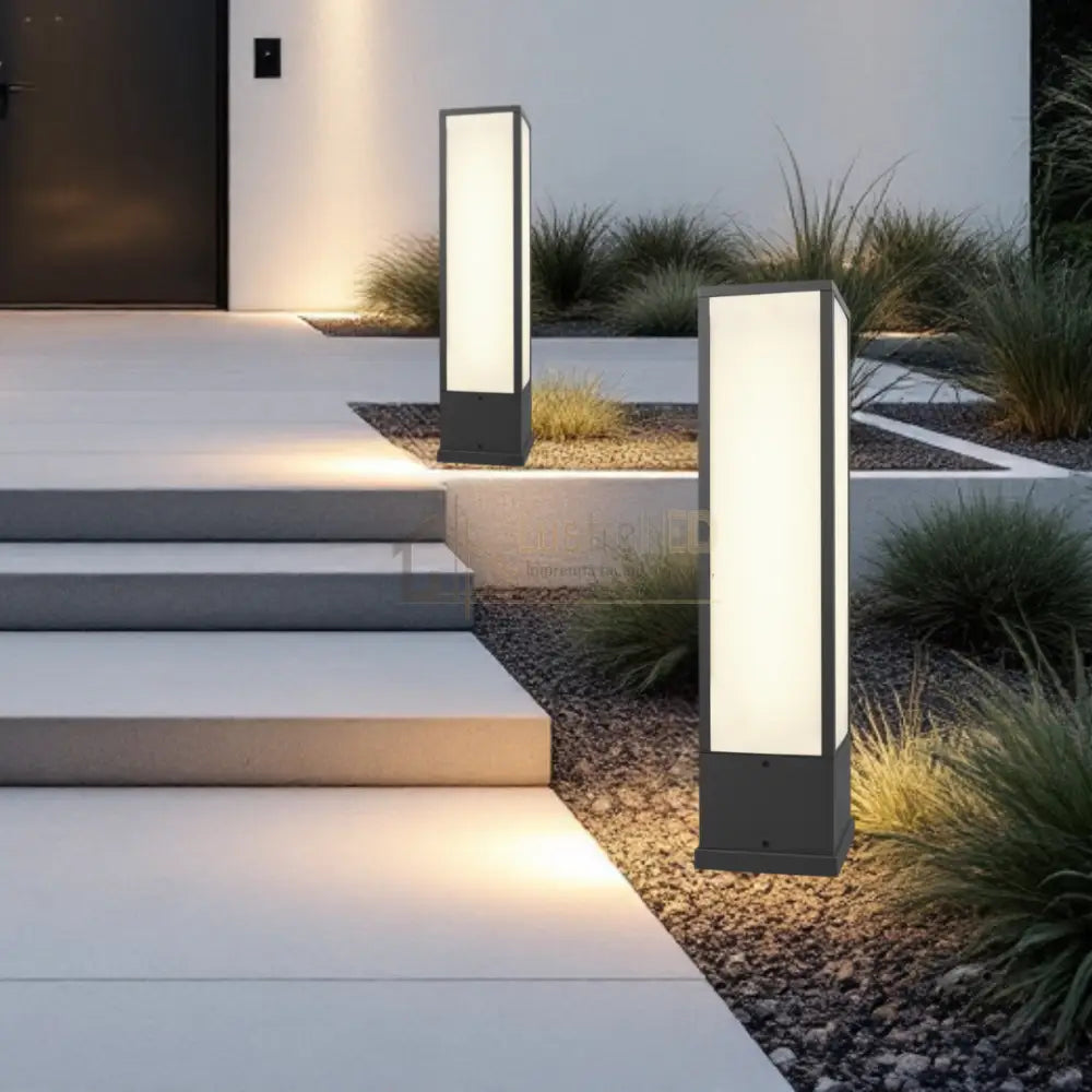 Stalp Ornamental De Gradina LED 15W 60CM FUERTE STALP ORNAMENTAL / NEGRU GARDEN POLE