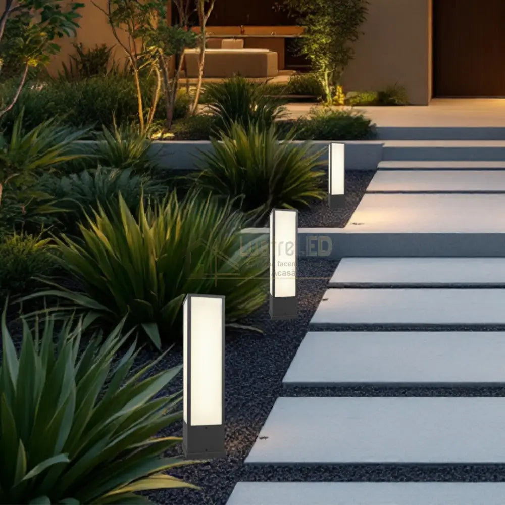 Stalp Ornamental De Gradina LED 15W 60CM FUERTE STALP ORNAMENTAL / NEGRU GARDEN POLE