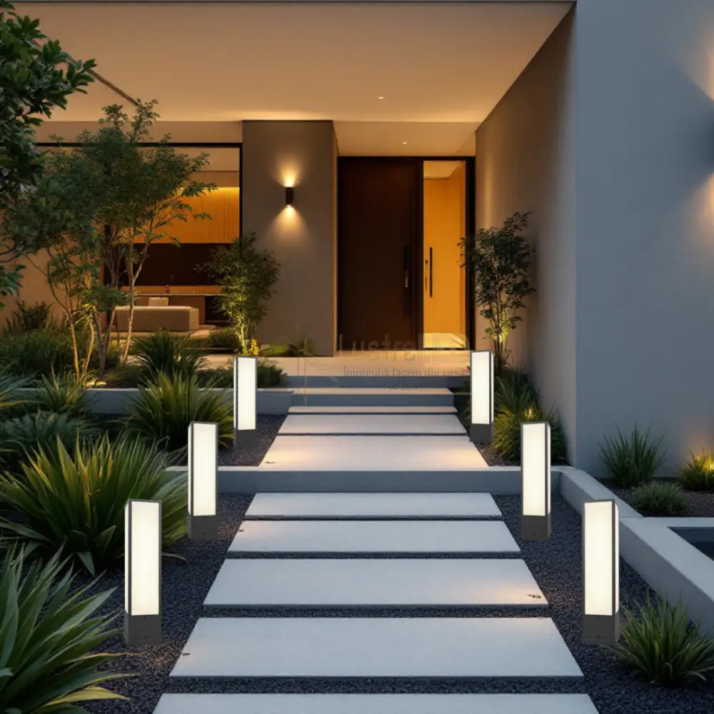 Stalp Ornamental De Gradina LED 15W 60CM FUERTE STALP ORNAMENTAL / NEGRU GARDEN POLE
