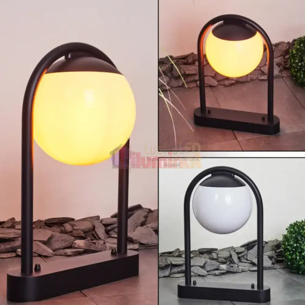 Stalp Ornamental de Gradina LED 28W PRATA VECCHIA 98732 lustreled.ro