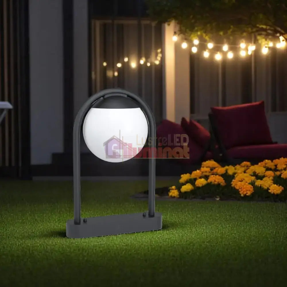 Stalp Ornamental de Gradina LED 28W PRATA VECCHIA 98732 lustreled.ro