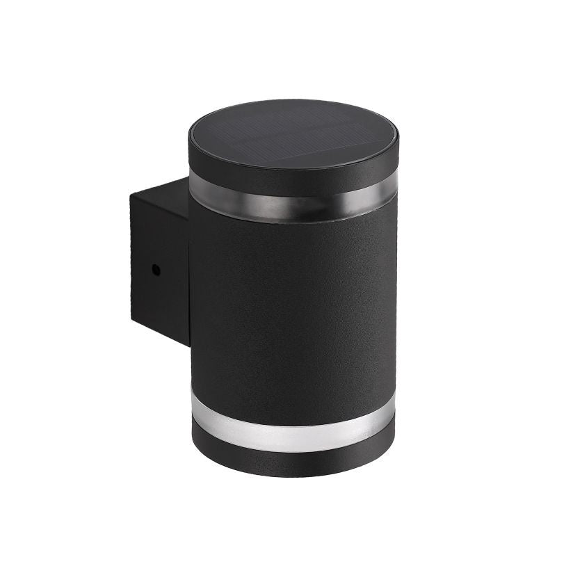 Aplica LED Sunrise Black & Grey Exterior cu Incarcare Solara Premium
