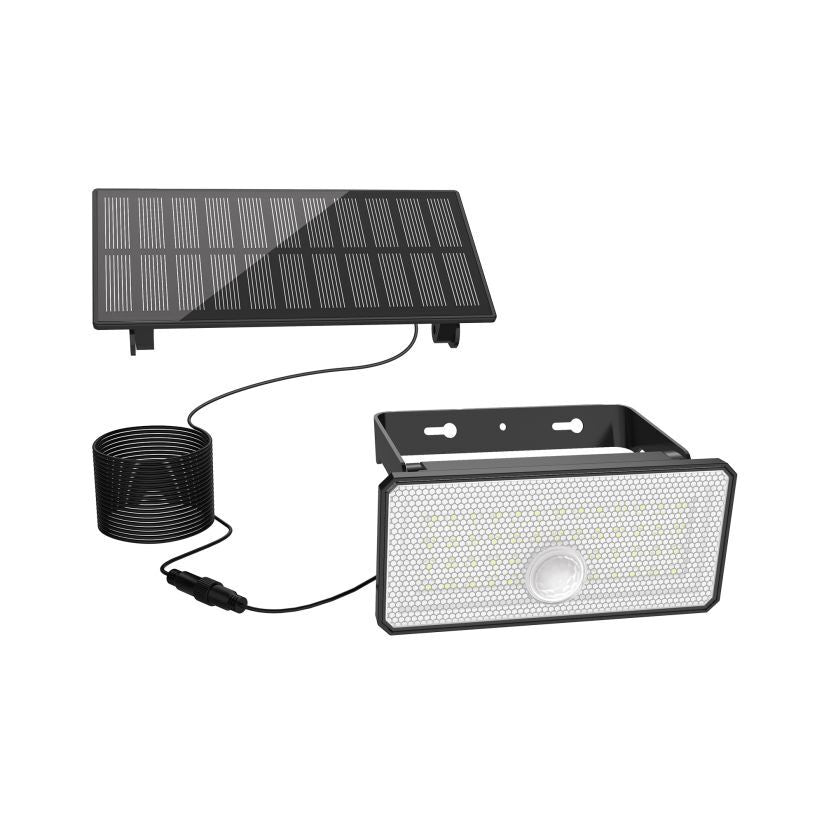 Aplica LED Solara Sunwave II Exterior Neagra cu Senzor