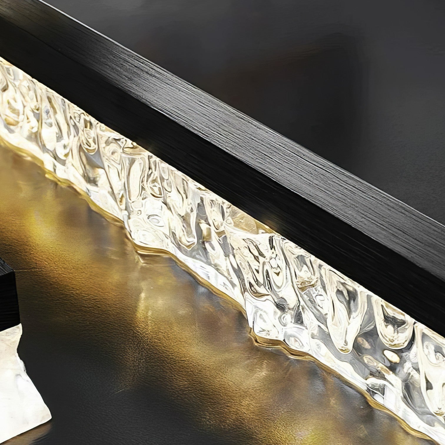 Lustra LED SAARI Black Echivalent 250W Telecomanda