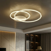 Lustra LED 2 WHITE CIRCLE Echivalent 600W Telecomanda