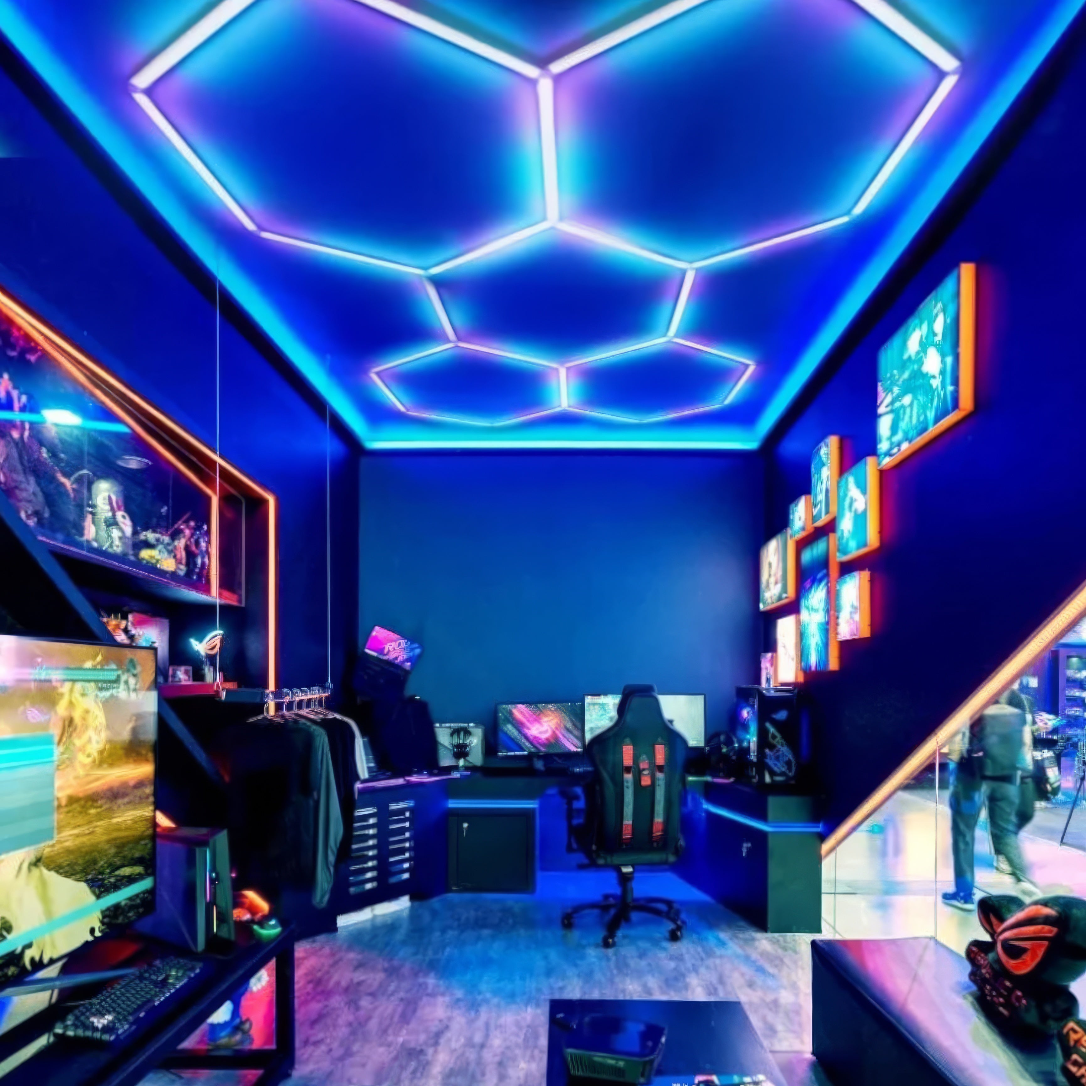 Plafoniera LED Tip Hexagon HoneyComb 235x162CM Echivalent 400W