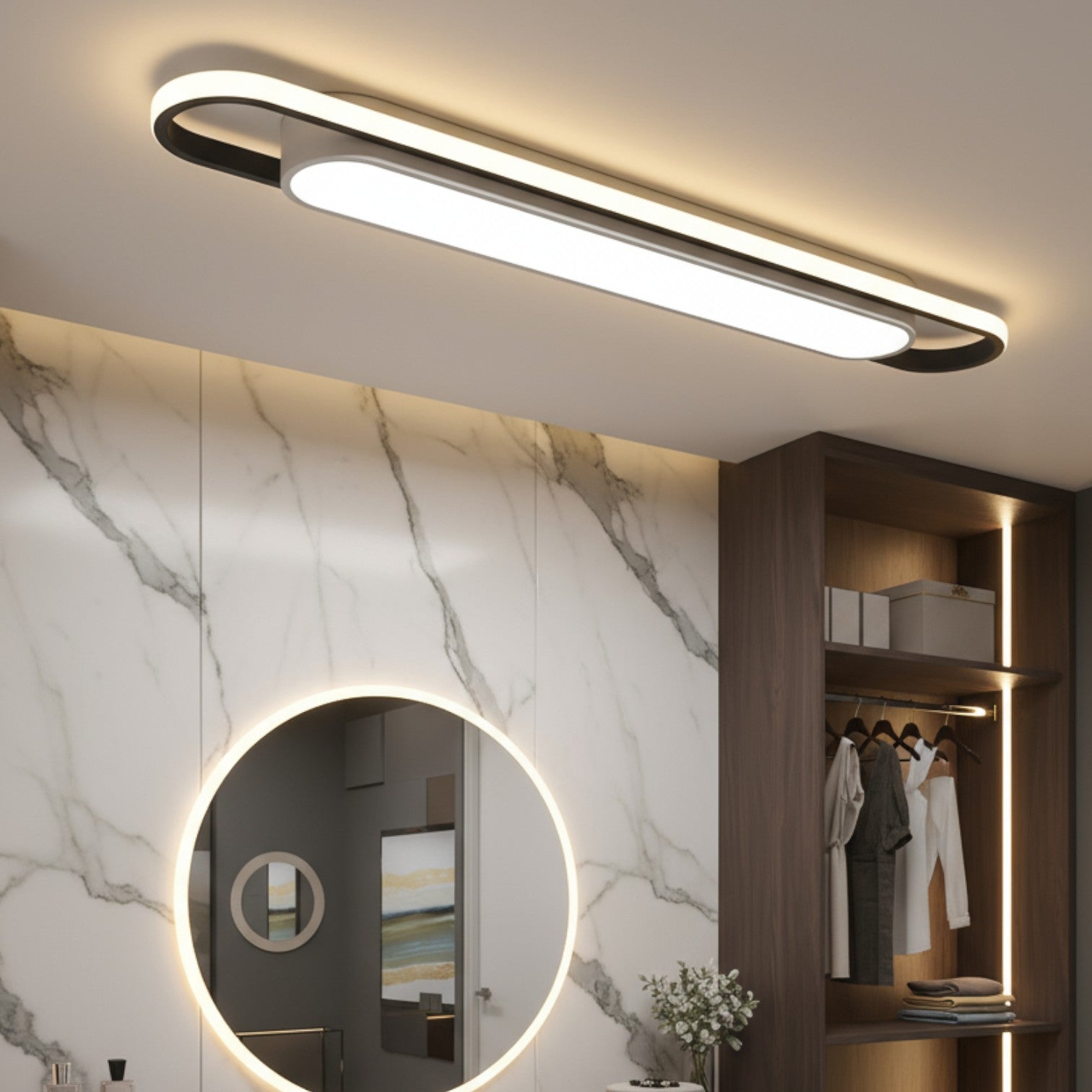 Aplica LED TERY Black 60cm Echivalent 150W