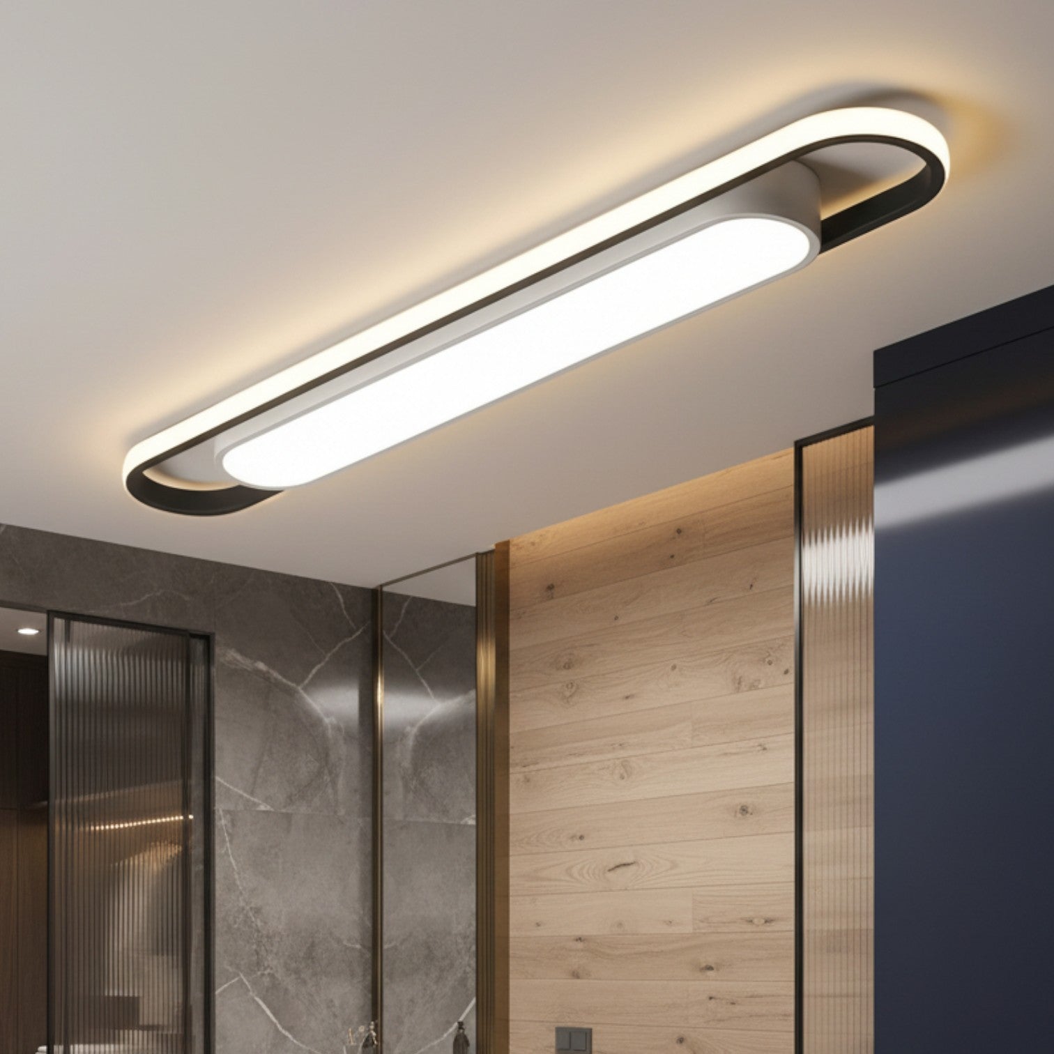 Aplica LED TERY Black 60cm Echivalent 150W