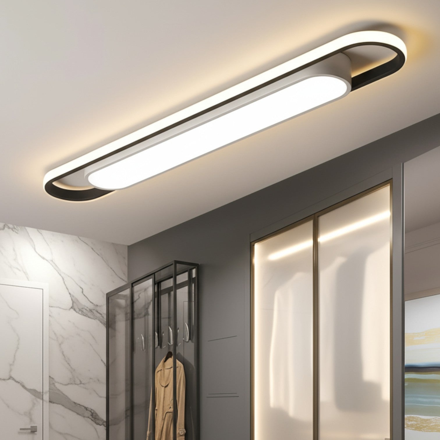 Aplica LED TERY Black 60cm Echivalent 150W