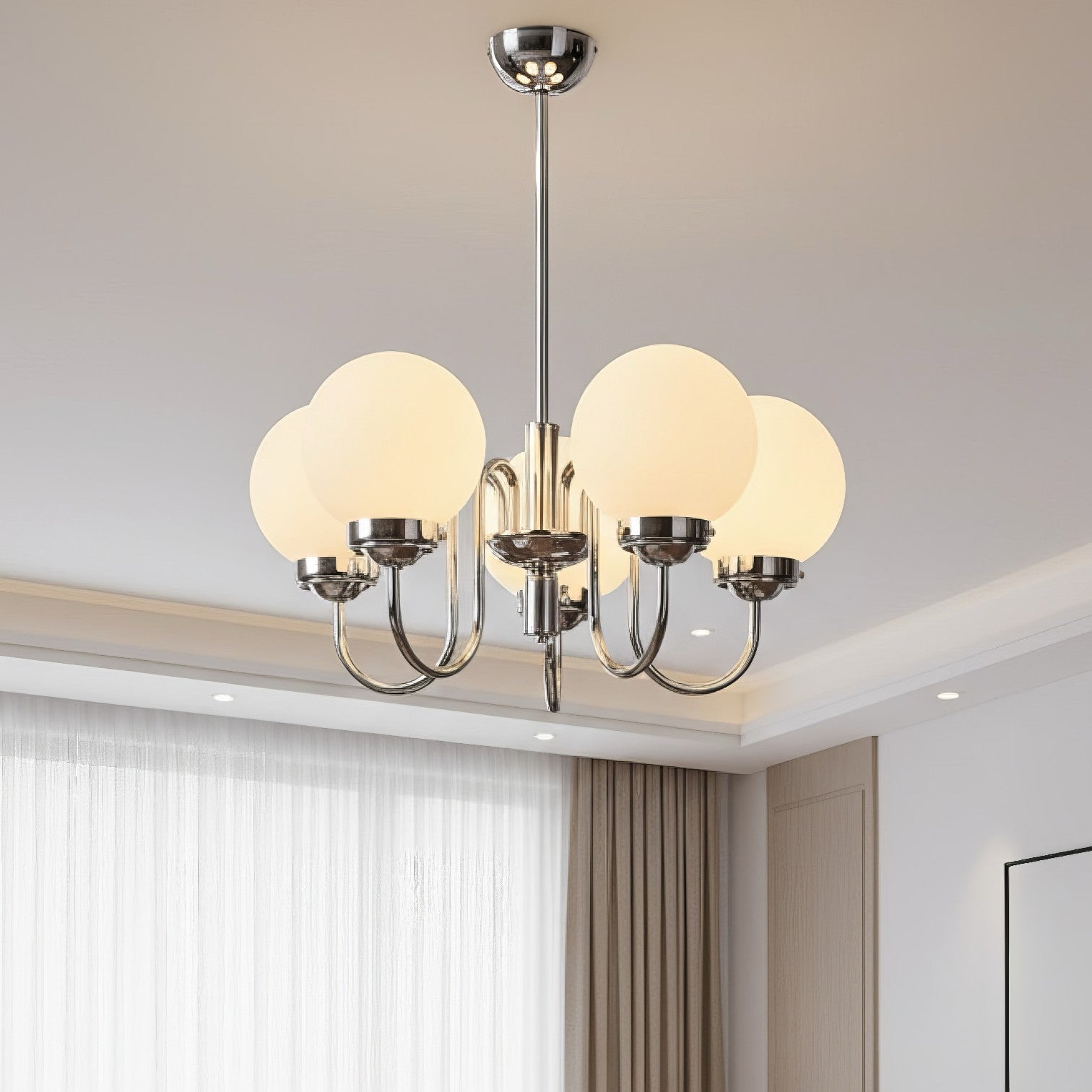 Lustra Abajur LOMA 5xE27 Crom