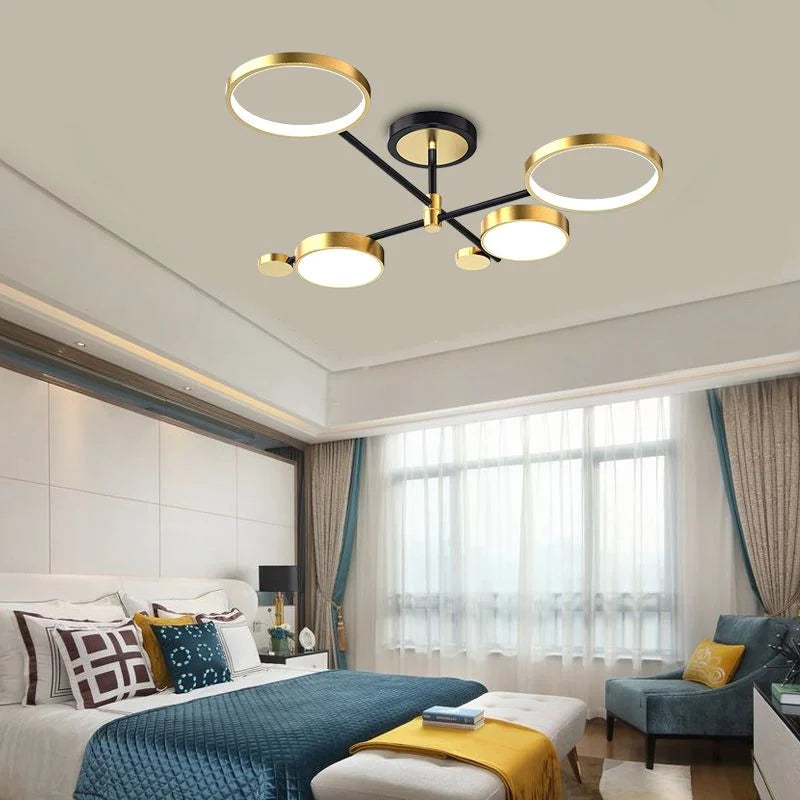 Lustra LED 68W 2+2 Dynamo Echivalent 300W Telecomanda