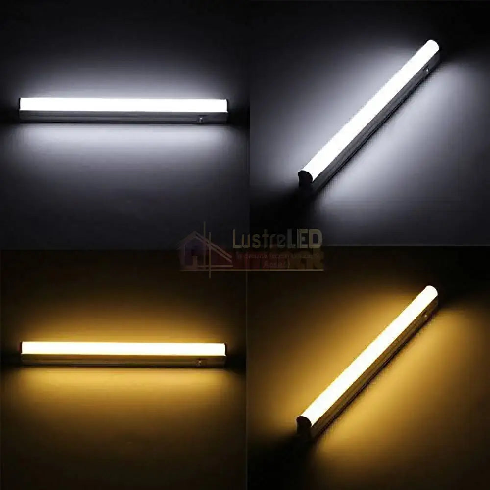 Tub Led T5 Mat Cu Suport Inclus Si Intrerupator 30Cm 4W Liniar Light