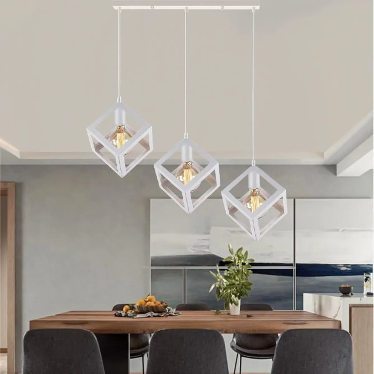 Lustra FEDRA CUB ALB Vintage Suport Liniar