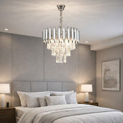 Candelabru Cristal Silver Panther 300mm