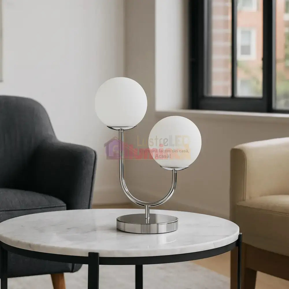 Veioza Decorativa BERNA Silver VEIOZA DECORATIVA desk lamp