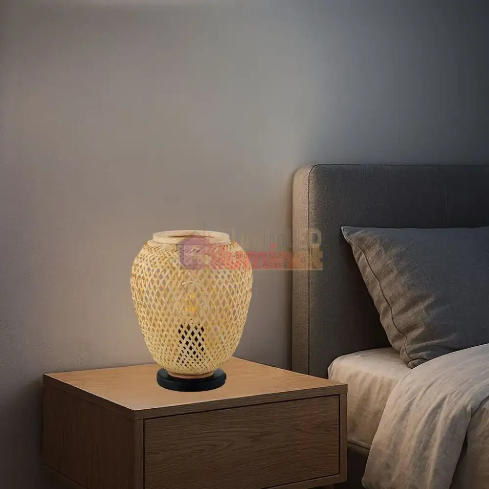 Veioza Decorativa DEMBLEBY Wood 25CM VEIOZA DECORATIVA desk lamp