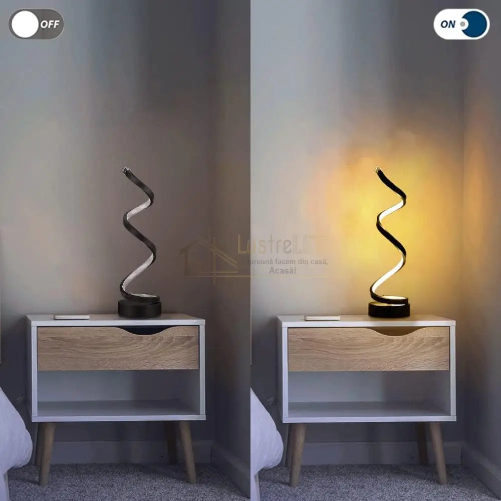Veioza Led 38W Wave Neagra
