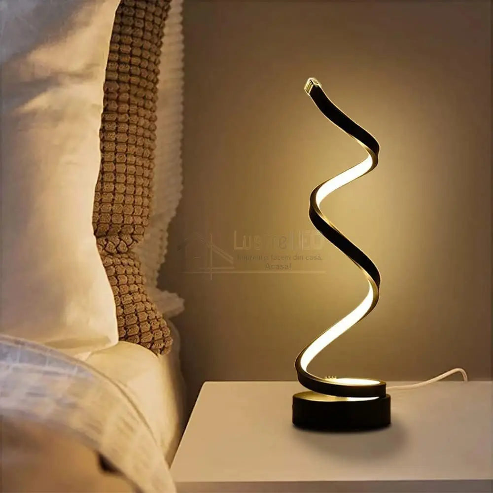 Veioza Led 38W Wave Neagra