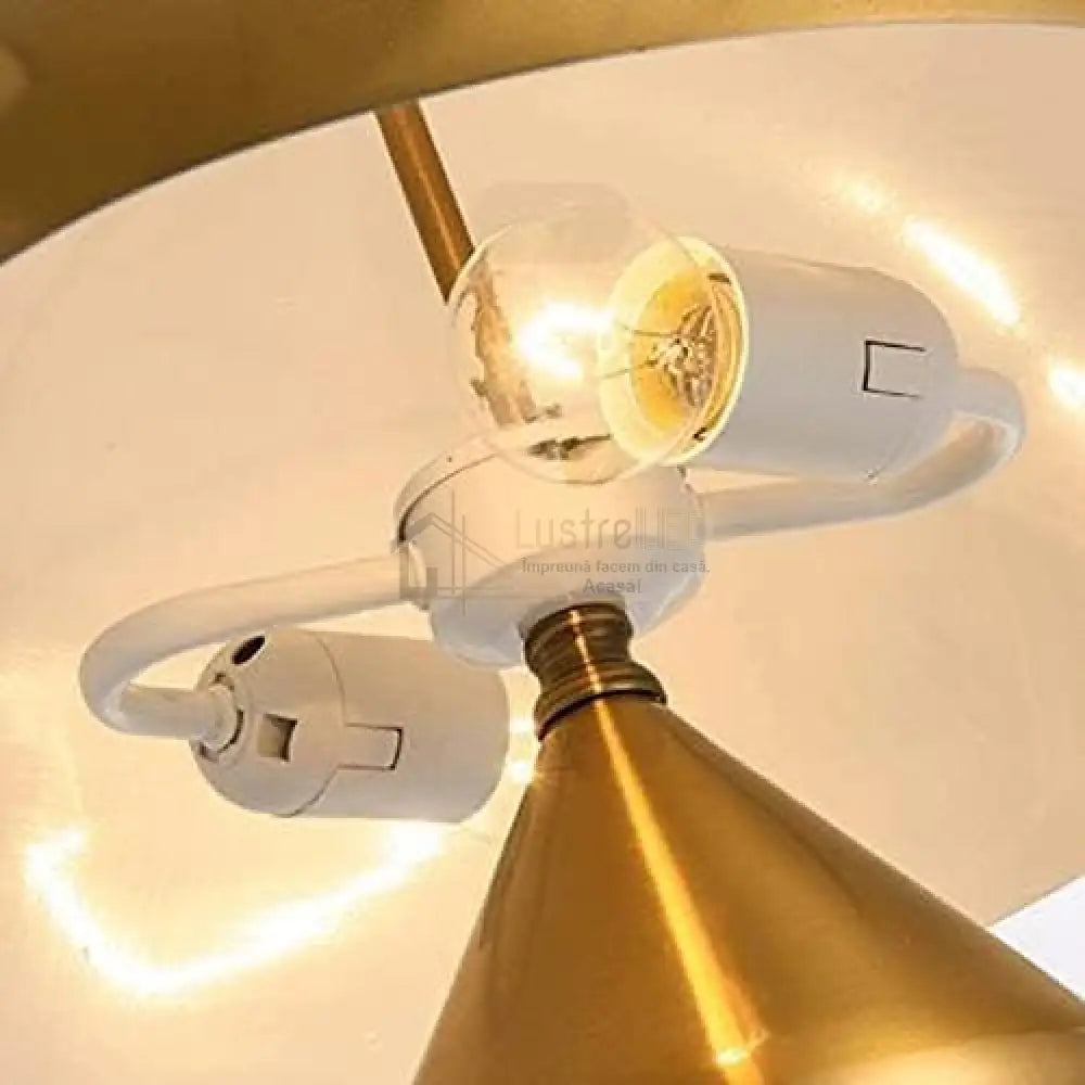 Veioza Luxury Gold Mushroom lustreled.ro