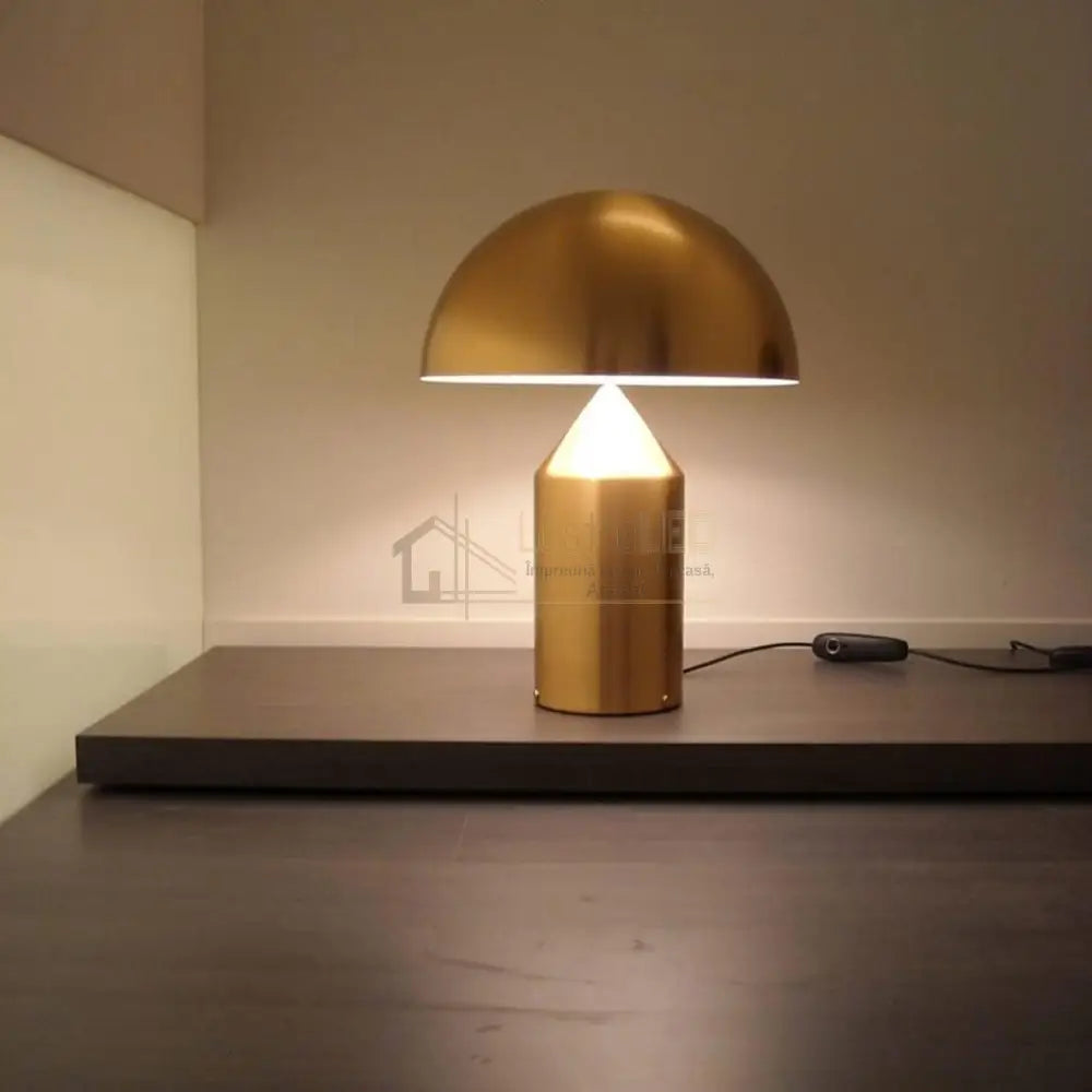 Veioza Luxury Gold Mushroom lustreled.ro
