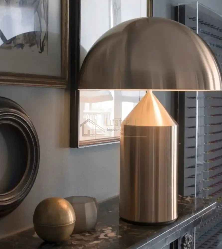 Veioza Luxury Gold Mushroom lustreled.ro