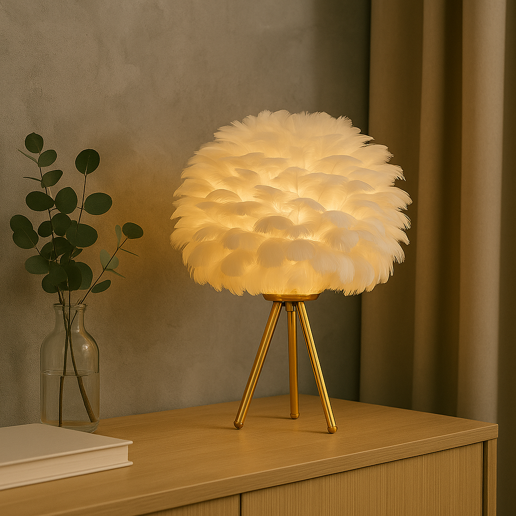 Veioza Neoclasica Nordic Style Feather Deluxe table lamp