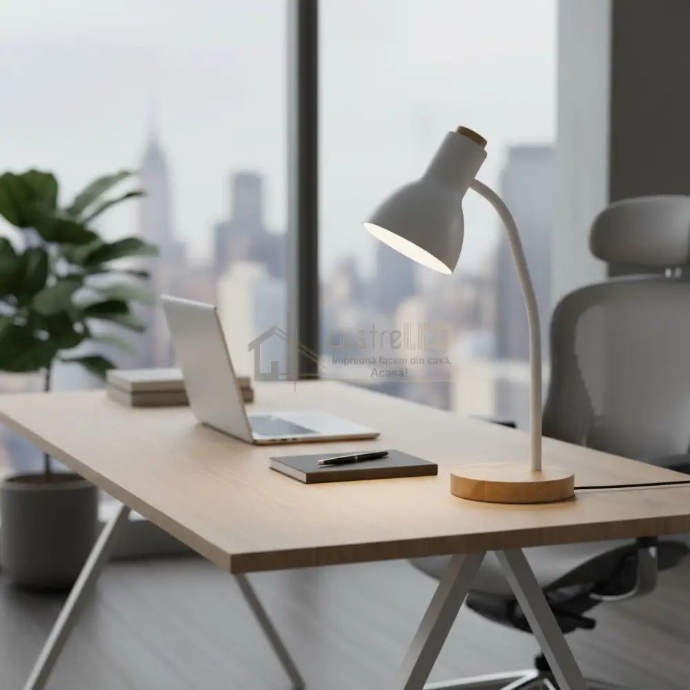 Veioza VERADAL White & Wood 49CM Eglo
