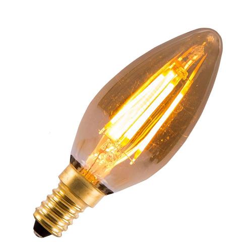 Bec LED E14 4W 1700K Filament Lumanare Fumuriu Dimabil