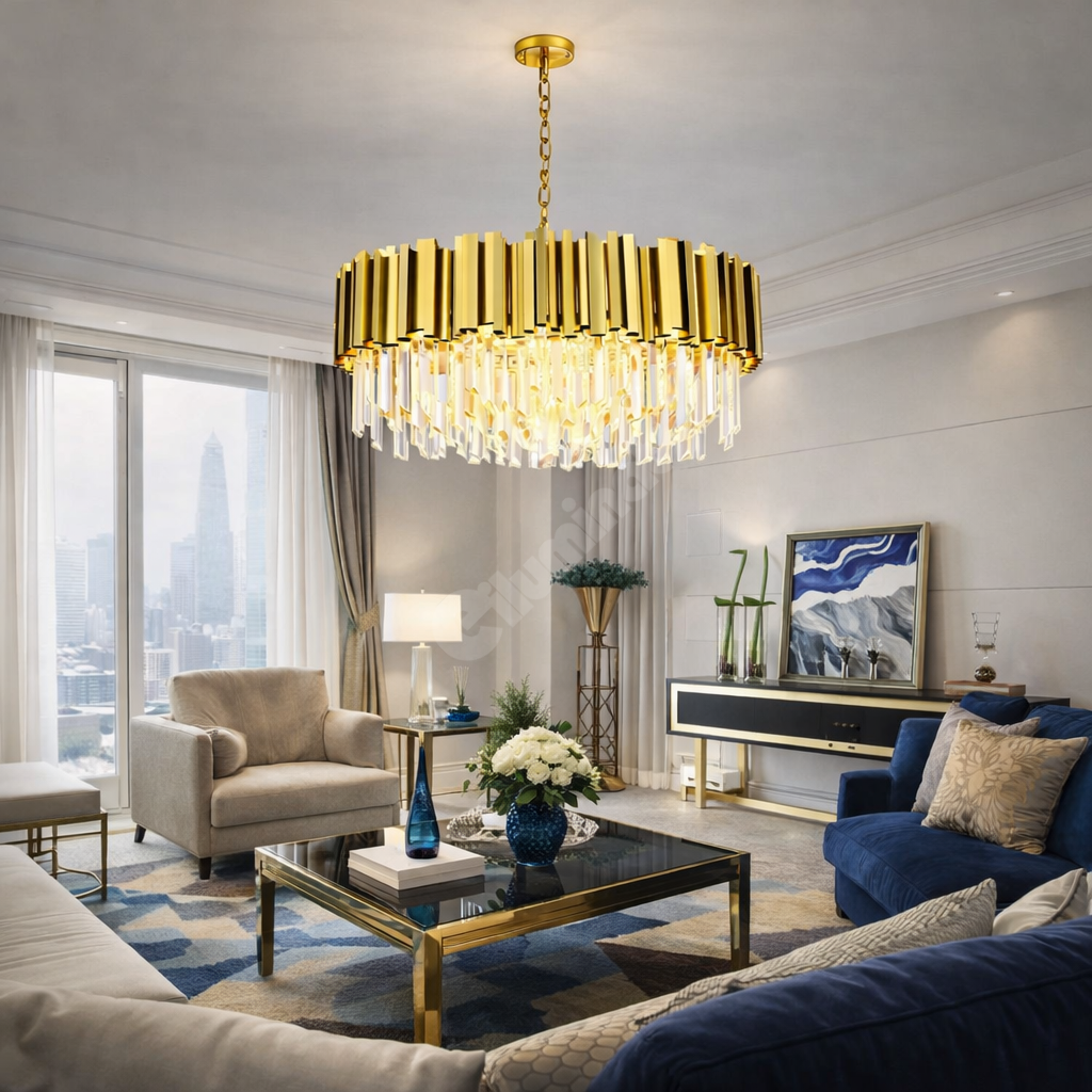 Candelabru Cristal GLORY GOLD 500mm