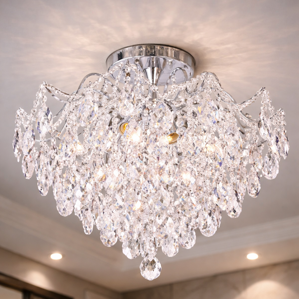 Candelabru Cristal PARIS SILVER