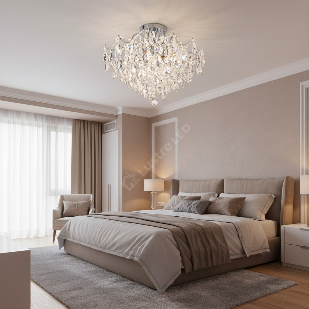 Candelabru Cristal PARIS SILVER