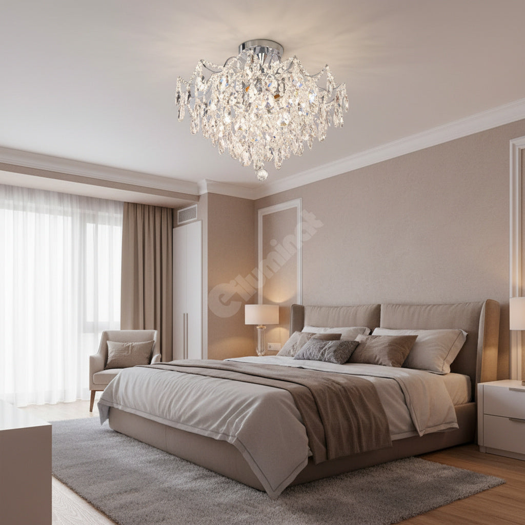 Candelabru Cristal PARIS SILVER