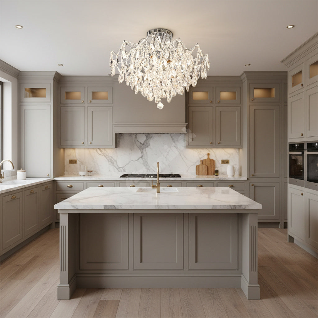 Candelabru Cristal PARIS SILVER