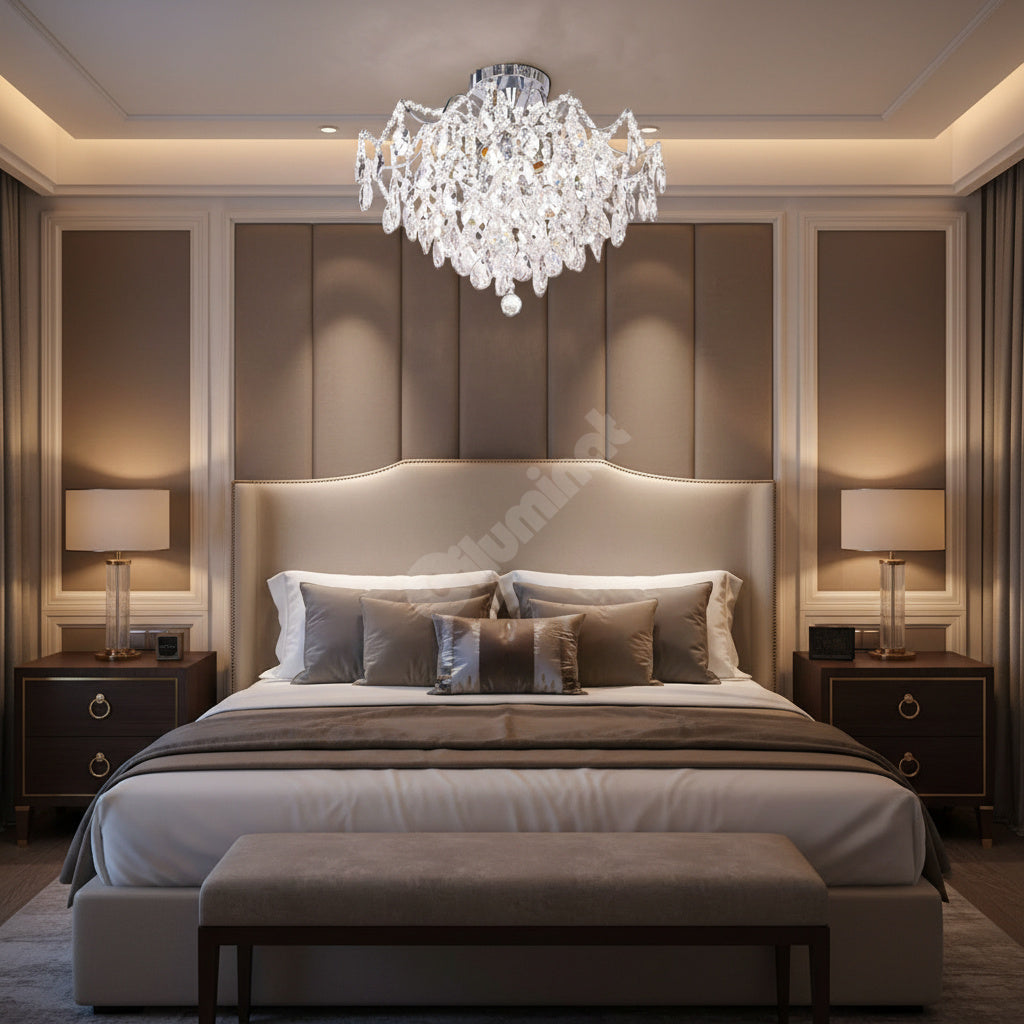 Candelabru Cristal PARIS SILVER