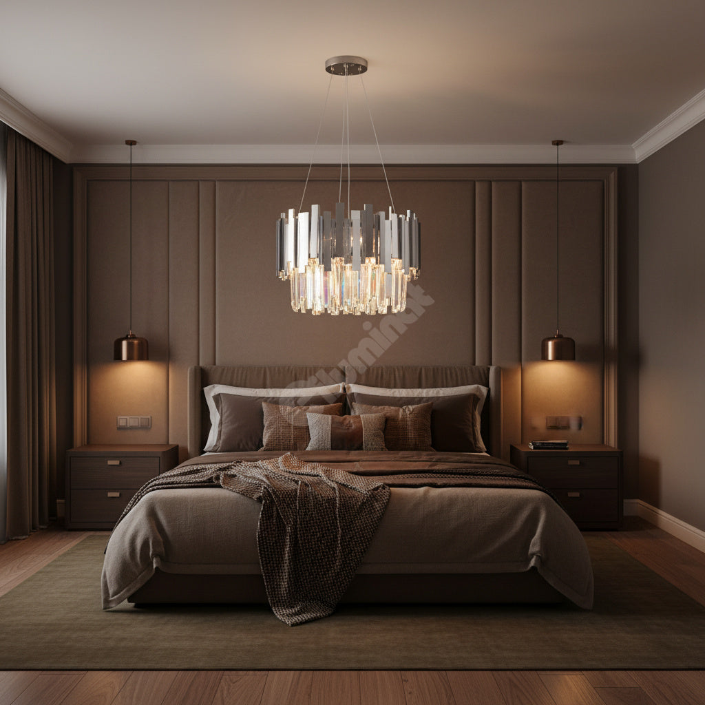 Candelabru Cristal SILVER RAVEN 40cm