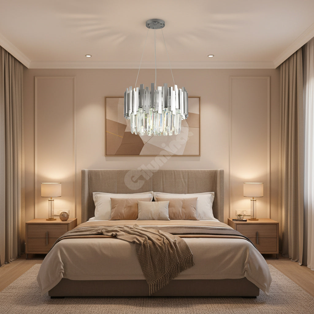 Candelabru Cristal SILVER RAVEN 40cm