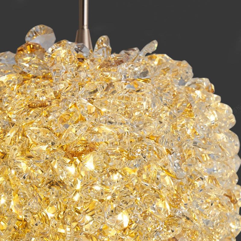 Lustra Suspendata Golden Sponge Majestic Staircase 30xG9