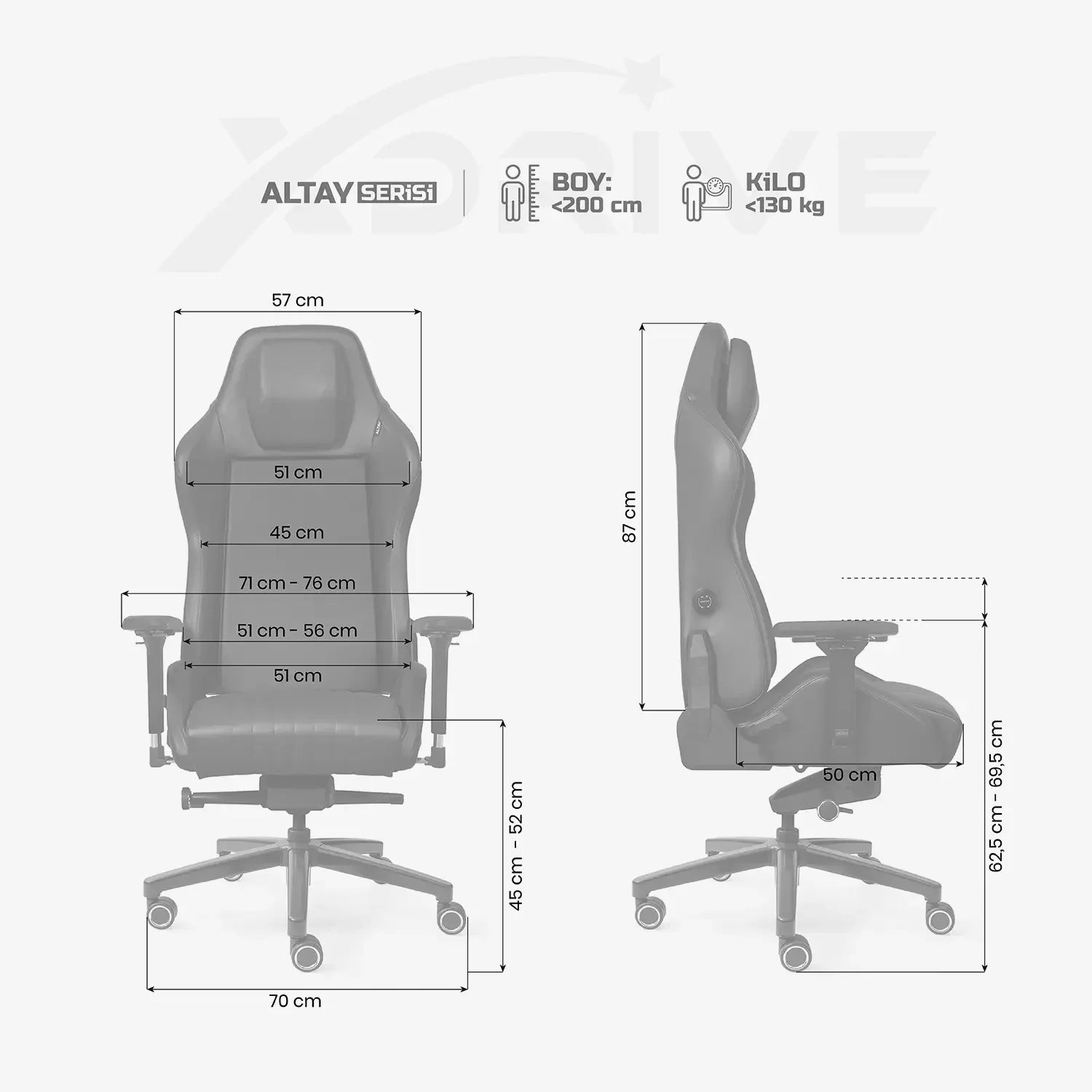 Scaun de Birou din Piele Reglabil ALTAY Office Black Leather