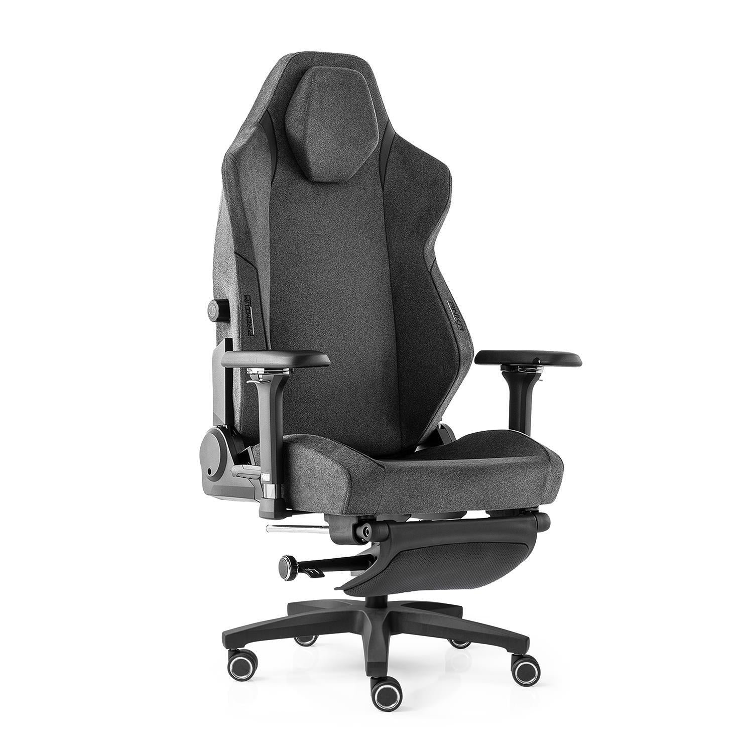 Scaun de Birou Reglabil Anka Office Grey Fabric cu Suport Picioare