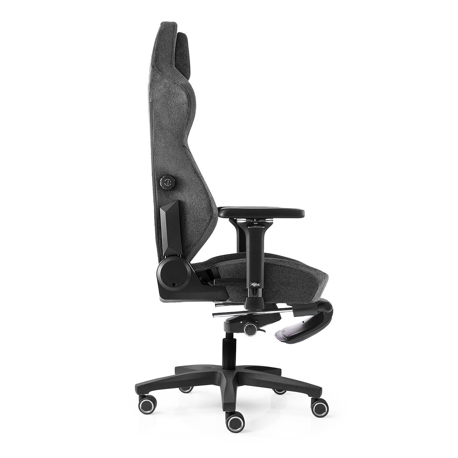 Scaun de Birou Reglabil Anka Office Grey Fabric cu Suport Picioare