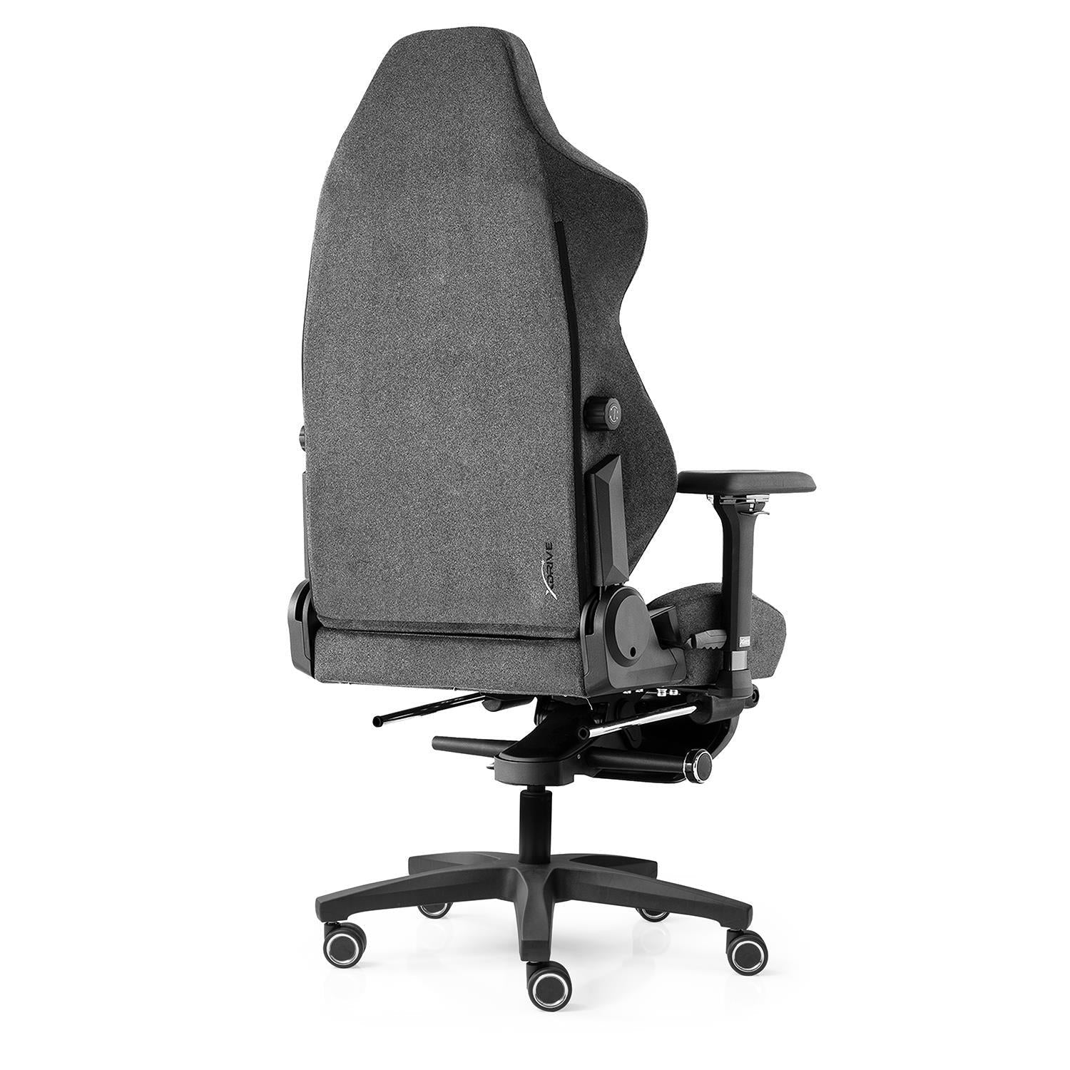 Scaun de Birou Reglabil Anka Office Grey Fabric cu Suport Picioare