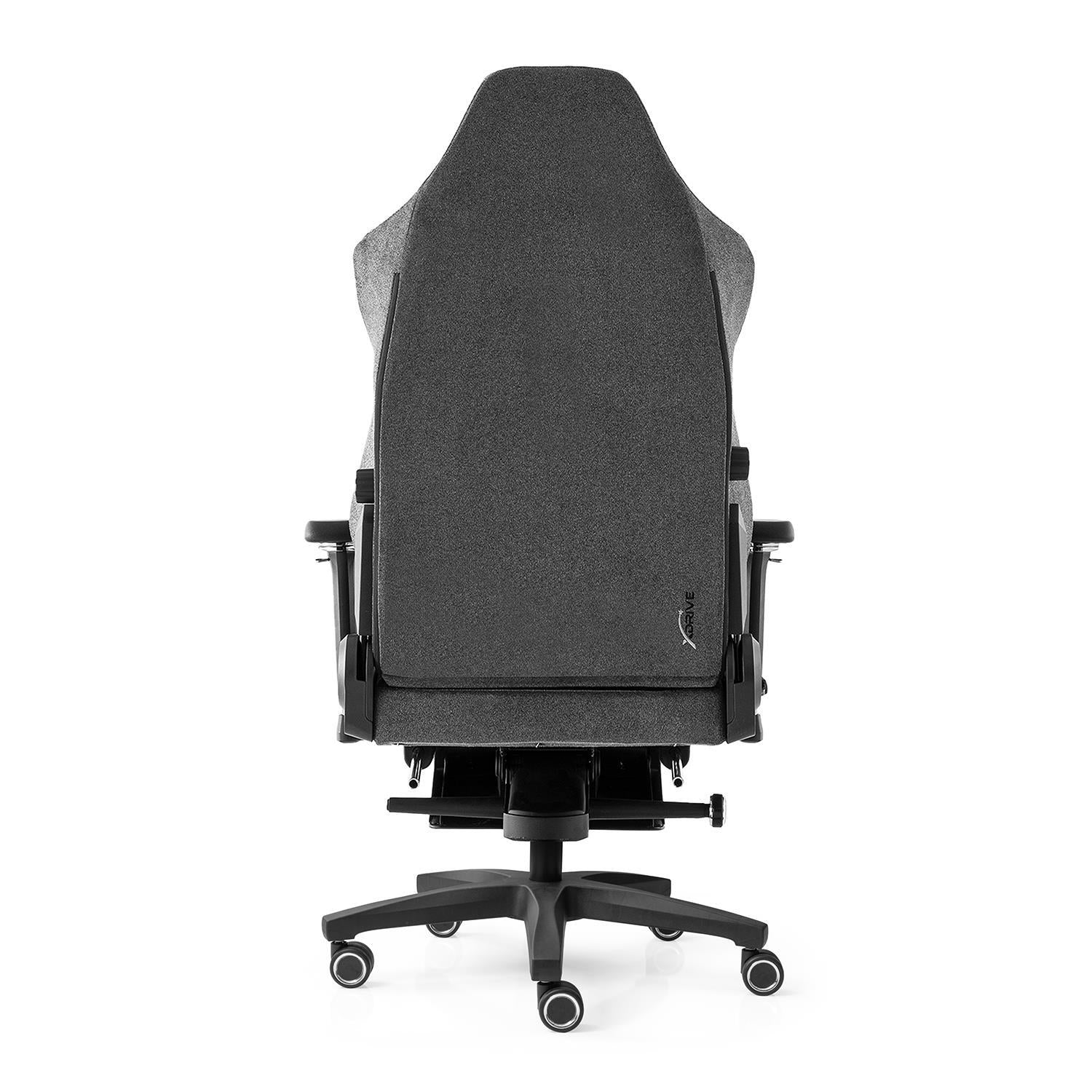Scaun de Birou Reglabil Anka Office Grey Fabric cu Suport Picioare