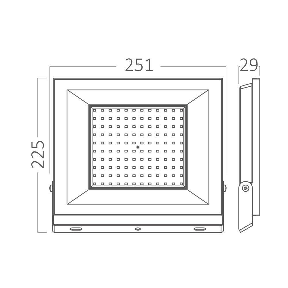 Proiector LED FLOOD Black 200W 22000lm IP65