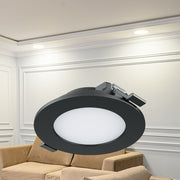 Spot LED 3W Slim Rotund Negru / ⌀85mm / Incastrabil IP40